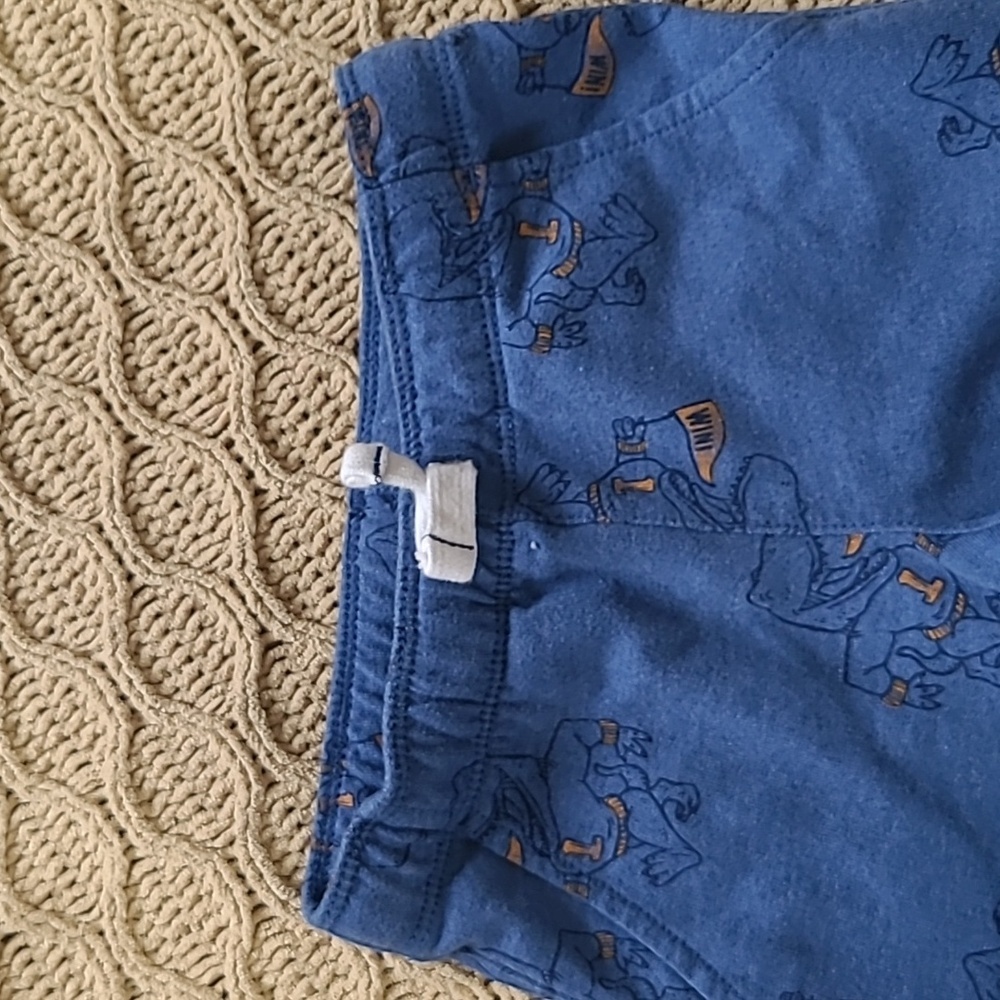 Carters Blue & Orange Dinosaur Crewneck Fleece and Cuffed Pant Set - Size 3t - Picture 5 of 9